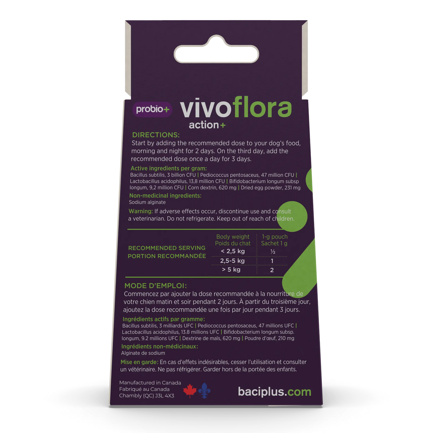 probio+ vivoflora | pré et probiotiques • santé intestinale | chiens