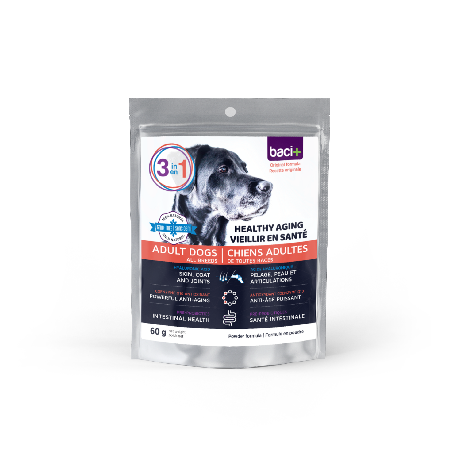 Skin coat and joints Intestinal health Anti aging Dogs baci