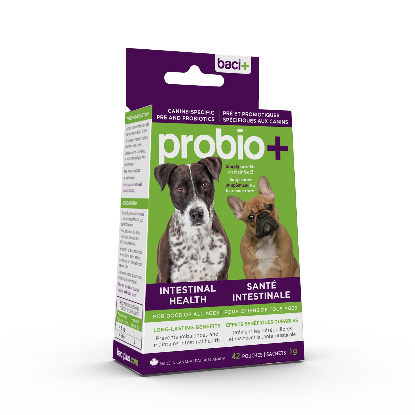 Pre and probiotics • Promotes and maintains a healthy intestinal flora  | Dogs