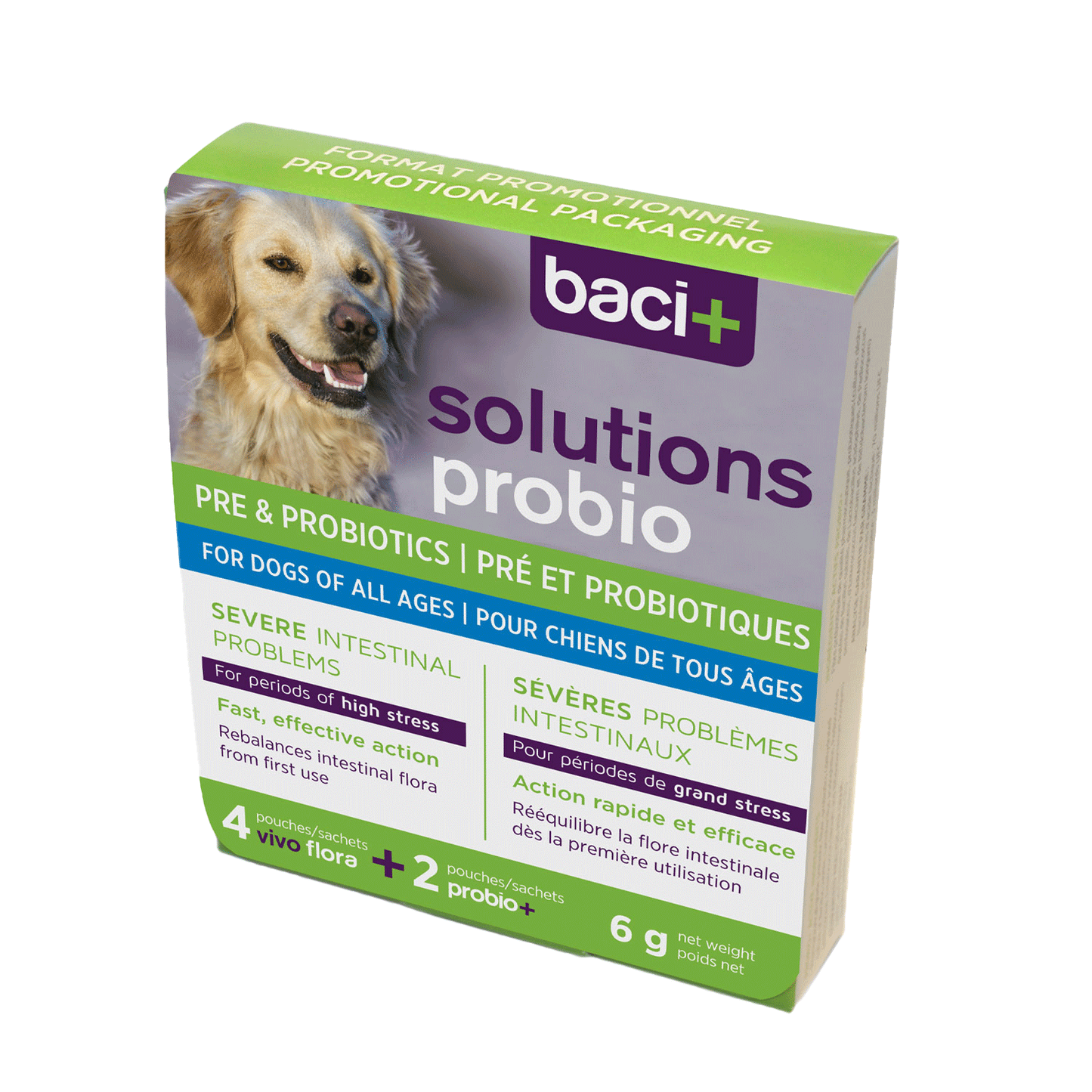 Pre and probiotics • Intestinal problems | | Adoption format | Dogs