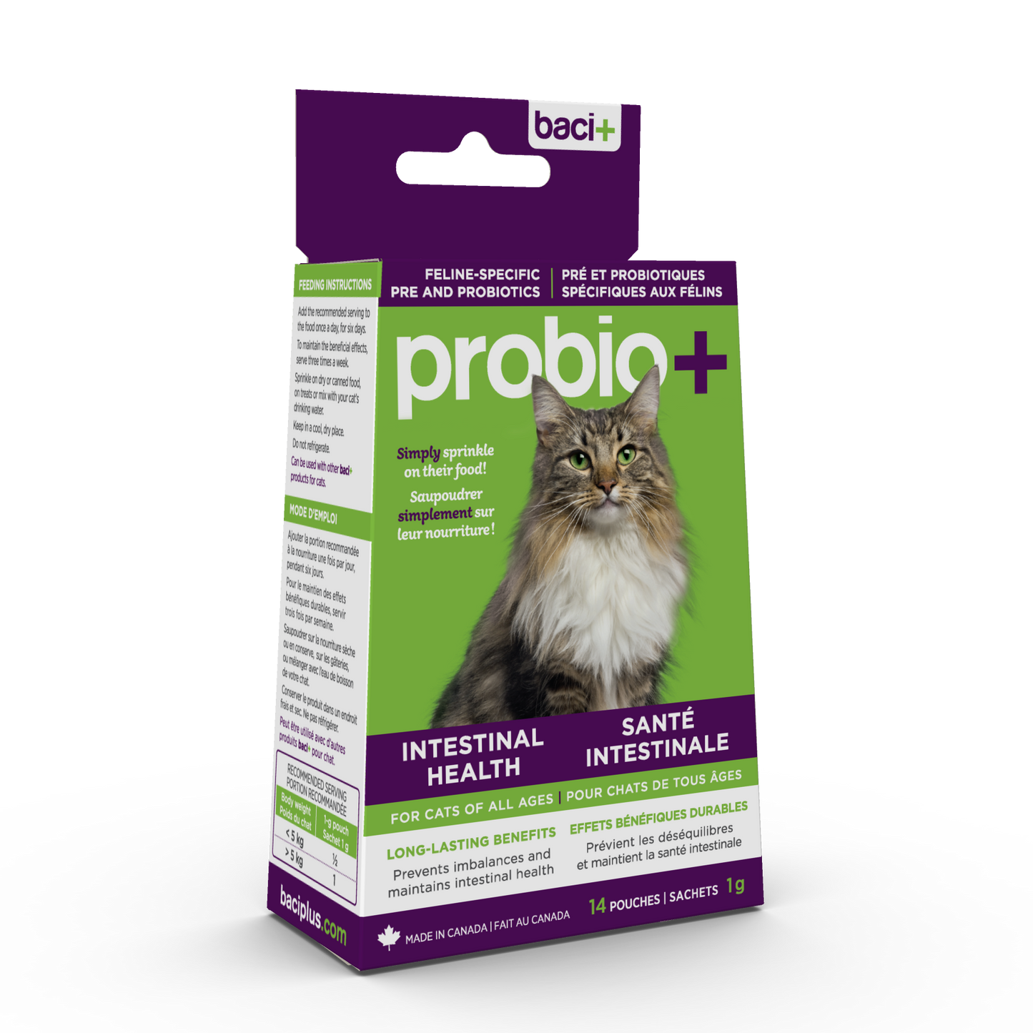 Pre and probiotics • Promotes and maintains a healthy intestinal flora  | Cats